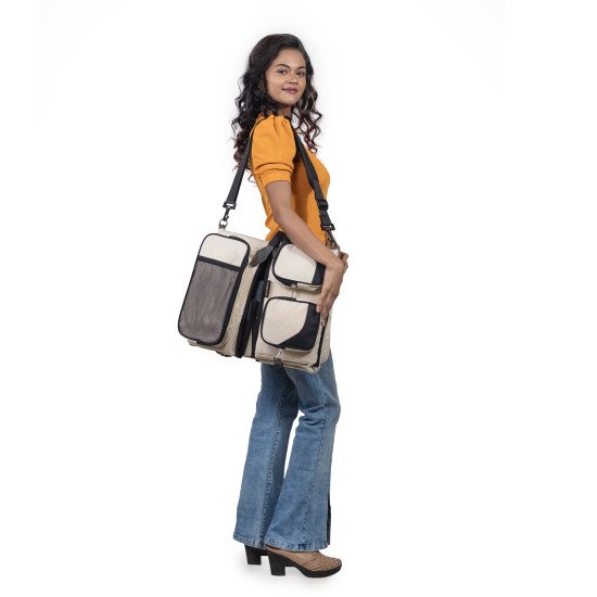 Indic Baby Travel Bag – Waterproof Diaper Backpack with Foldable Changing