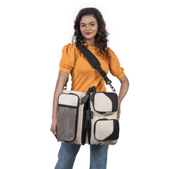 Indic Baby Travel Bag – Waterproof Diaper Backpack with Foldable Changing
