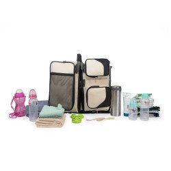 Indic Baby Travel Bag – Waterproof Diaper Backpack with Foldable Changing