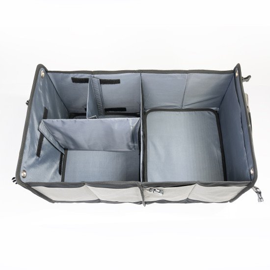 Indic Heavy-Duty Waterproof Polyester Car Boot Organizer for SUV/Sedan Trunk – Collapsible, Portable Storage Bag