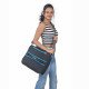 Indic Insulated Picnic Bag – Expandable Cooler Tote with Shoulder Strap & Dual Hand Grippers (12.5 x 11 x 4 in, Expandable to 7 in)