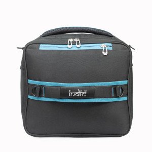 Indic Insulated Picnic Bag – Expandable Cooler Tote with Shoulder Strap & Dual Hand Grippers (12.5 x 11 x 4 in, Expandable to 7 in)