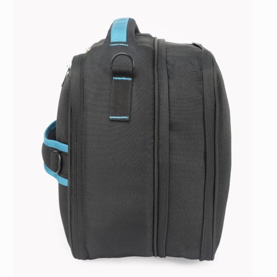 Indic Insulated Picnic Bag – Expandable Cooler Tote with Shoulder Strap & Dual Hand Grippers (12.5 x 11 x 4 in, Expandable to 7 in)