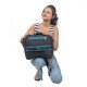 Indic Insulated Picnic Bag – Expandable Cooler Tote with Shoulder Strap & Dual Hand Grippers (12.5 x 11 x 4 in, Expandable to 7 in)