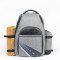 Indic Camping Picnic Backpack with Insulated Bottle Holder, Blanket Strap & External Pocket – Outdoor Travel Bag (16.5 x 14 x 7 in, 870 gm)
