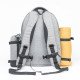 Indic Camping Picnic Backpack with Insulated Bottle Holder, Blanket Strap & External Pocket – Outdoor Travel Bag (16.5 x 14 x 7 in, 870 gm)