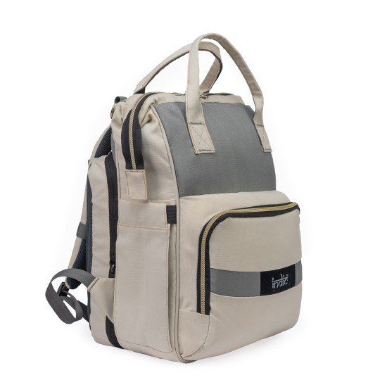 Indic Diaper Bag Backpack with Foldable Changing Station – Waterproof, Large Capacity Baby Bag for Newborns