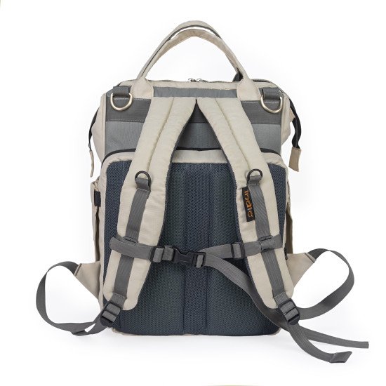 Indic Diaper Bag Backpack with Foldable Changing Station – Waterproof, Large Capacity Baby Bag for Newborns