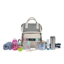 Indic Diaper Bag Backpack with Foldable Changing Station – Waterproof, Large Capacity Baby Bag for Newborns