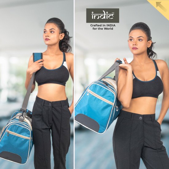 INDIC Insulated Gym Bag with Shoe & Food Compartment – Water Resistant, Multi-Pocket Travel Duffle