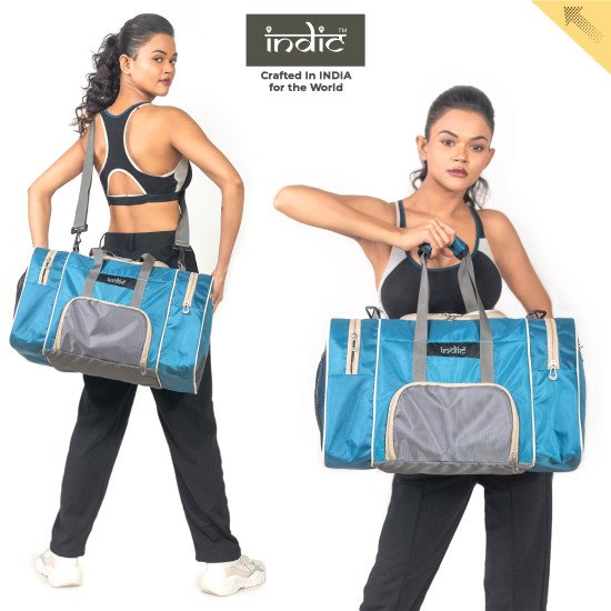 INDIC Insulated Gym Bag with Shoe & Food Compartment – Water Resistant, Multi-Pocket Travel Duffle