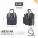 Indic Premium Beer Bag – 6 Bottle Insulated Cooler Tote with Shoulder Strap & Organizer Pocket