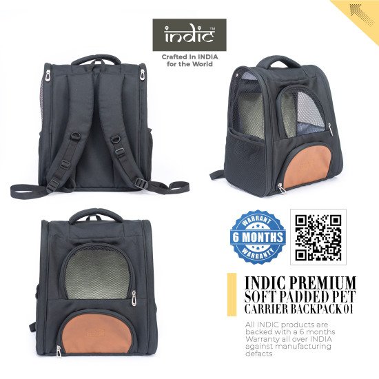 Indic Premium Soft Pet Carrier Backpack for Cats, Small Dogs & Rabbits – Airline Approved, Foldable, Breathable Travel Bag Indic Premium Soft Pet Carrier Backpack for Cats, Small Dogs & Rabbits – Airline Approved, Foldable, Breathable Travel Bag