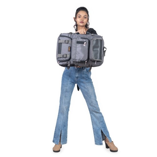 Indic Overnighter Backpack – Large Capacity, Water-Resistant Travel Bag with Crossbody Strap & Laptop Compartment