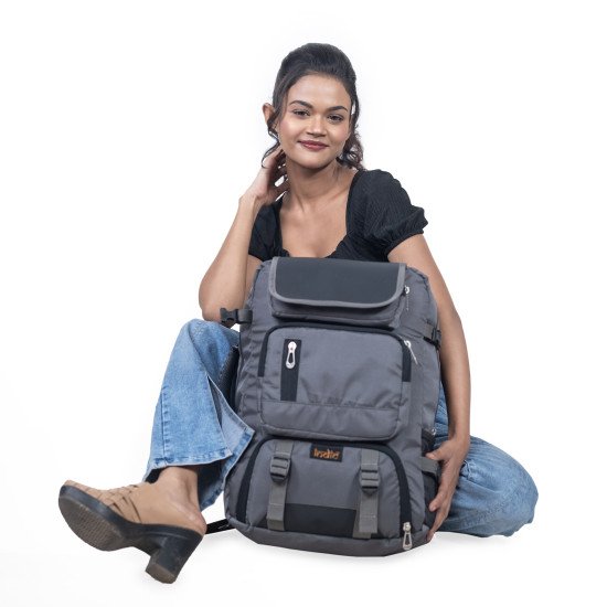 Indic Overnighter Backpack – Large Capacity, Water-Resistant Travel Bag with Crossbody Strap & Laptop Compartment